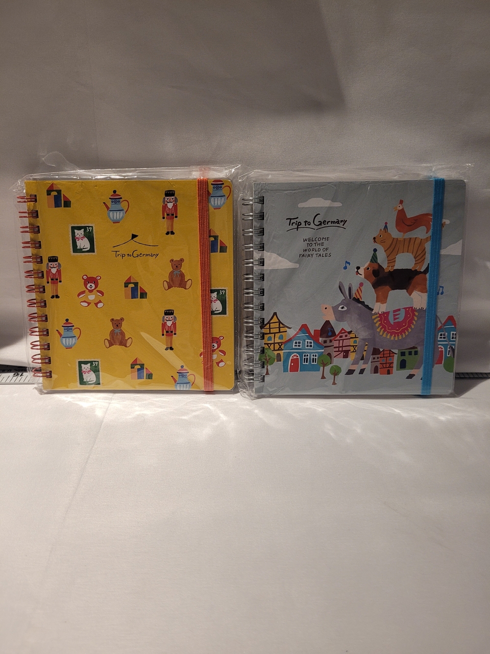 Furukawa Paper Co. Sun-Star Square Ring Notebooks German TRIP Lot of 2 Cute Kawa